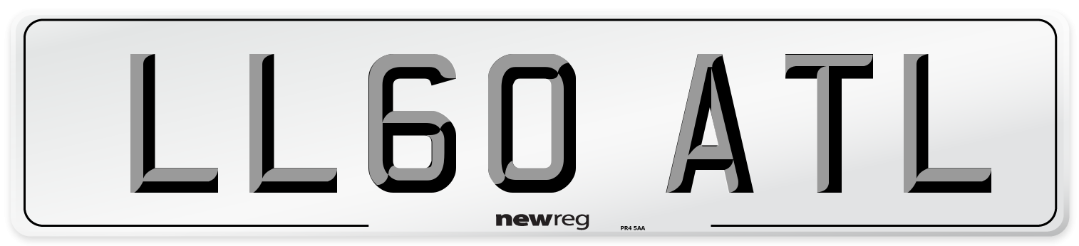 LL60 ATL Number Plate from New Reg